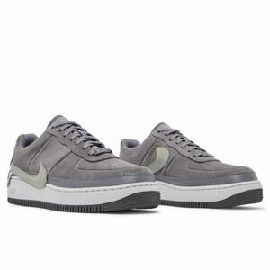 Nike Air Force 1 Jester XX Low Gunsmoke Metallic Pewter Vast Grey Suede Sneakers